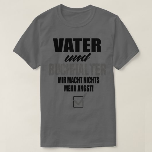 T-shirt Père Et Comptable (Design devant)