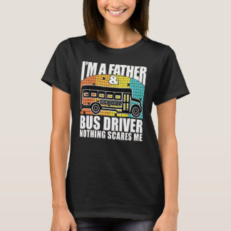 T-shirt Père et conducteur de bus scolaire Dad buzzer Busm