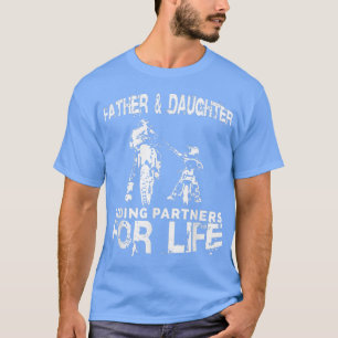 T-shirt Père et fille faisant du cheval, partenaires pour