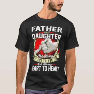 T-shirt Père et fille Pas toujours à l'oeil, mais à entend