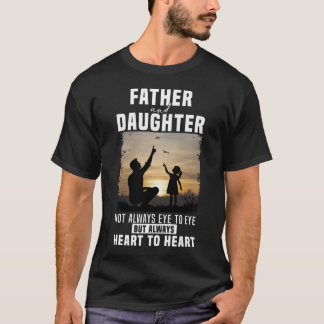 T-shirt Père Et Fille Pas Toujours Oeil À Oeil
