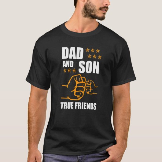T-shirt Père Et Fils Amitié Pour Eternité Père Fils (Devant)