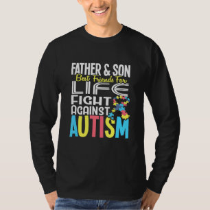 T-shirt Père Et Fils Bff Pour La Vie Contre L'Autisme