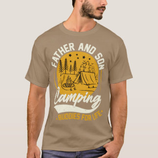 T-shirt Père Et Fils Camping Éminents Pour Vie montagne C