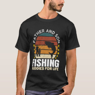T-shirt Père et fils compagnons de pêche pour la vie Famil