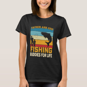 T-shirt Père et fils, copains de pêche pour la vie Famille