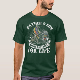 T-shirt Père et Fils équitation Partenaires pour la vie dr