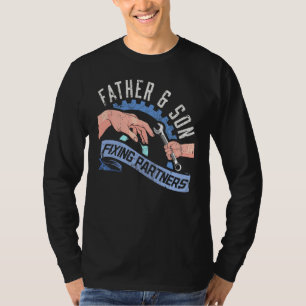 T-shirt Père Et Fils Fête des pères Diesel Mécanicien Papa
