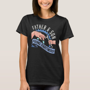 T-shirt Père Et Fils Fête des pères Diesel Mécanicien Papa