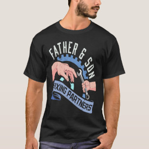 T-shirt Père et fils Fête des pères Mécanicien diesel Papa