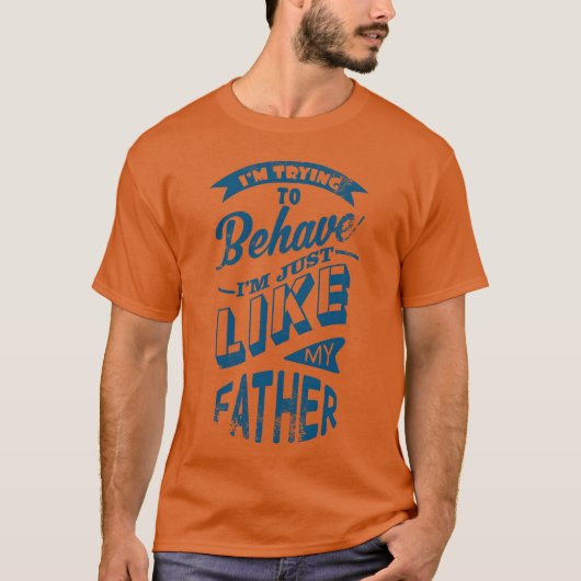 T-shirt Père Et Fils Fille En Tendance (Devant)