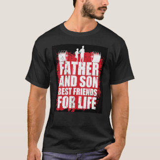 T-shirt Père et fils meilleurs amis Graphique Nouveauté Sa