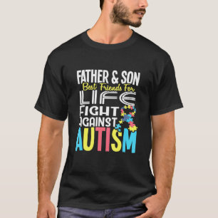 T-shirt Père et fils meilleurs amis pour la vie contre la