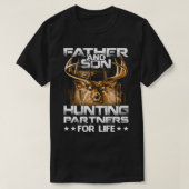 T-shirt Père et Fils Partenaires de chasse pour la (Design devant)