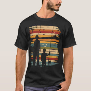 T-shirt Père et fils pêche vintage