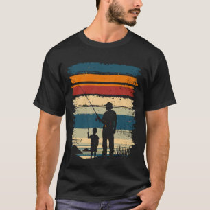 T-shirt père et fils pêche vintage