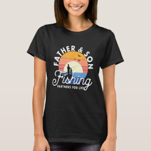 T-shirt Père et fils pêcheurs partenaires pour la vie