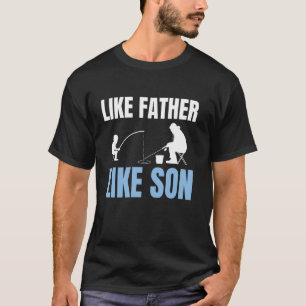T-shirt Père et fils pêcheurs sur glace