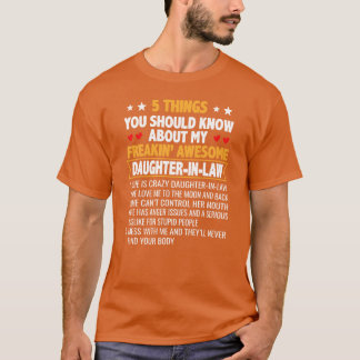 T-shirt Père et mère en droit Don de fille ami