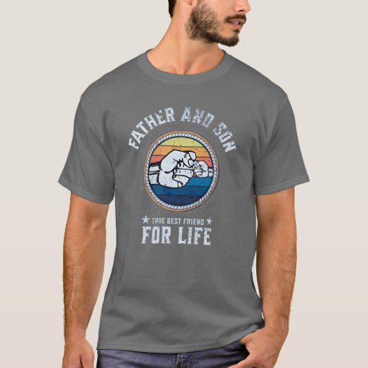 T-shirt PÈRE ET SON cadeau (Devant)