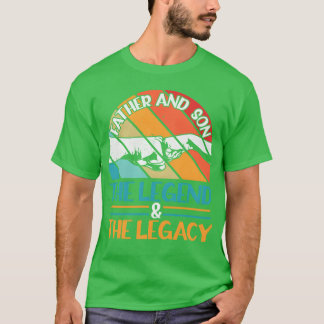 T-shirt Père Et Sonhem Légende Et Héritage Cadeau Rétro