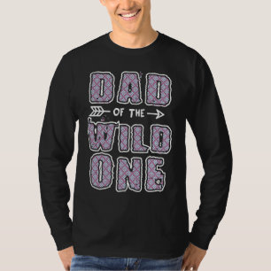 T-shirt Père fier à carreaux de Buffalo Bûcheron Papa Menu