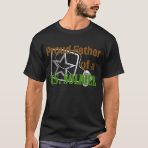 T-shirt Père fier d'un soldat des États-Unis