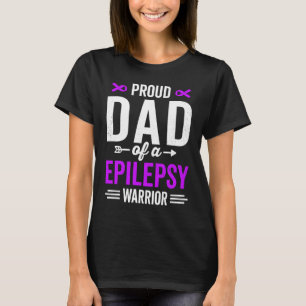 T-shirt Père fier d'une épilepsie Guerrier Survivant Sensi