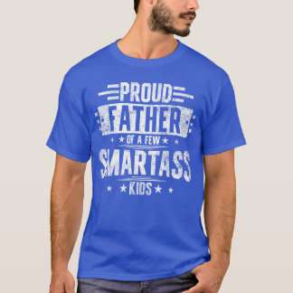 T-shirt Père fier d'une famille de quelques petits malins