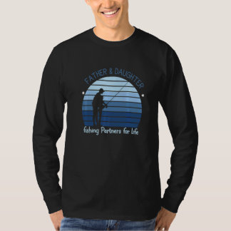 T-shirt Père Fille Partenaire De Pêche Pour La Vie Retro M