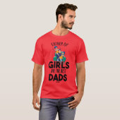 T-shirt Père Filles Famille Best Papa (Devant entier)