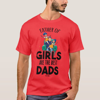 T-shirt Père Filles Famille Best Papa