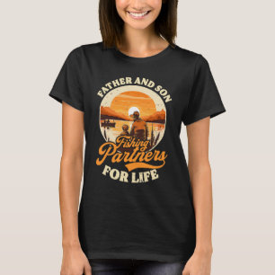 T-shirt Père Fils Associés Pour La Vie Fisher Pêcheur