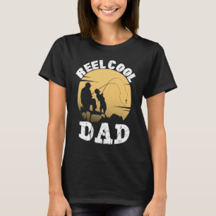 T-shirt Père Fils Pêche Cool Papa Meilleur Père Fils Pêche