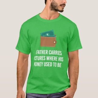 T-shirt Père Fonds Porte-monnaie Enfants Jeunes paternels