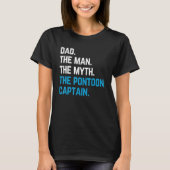 T-shirt père l'homme le mythe le capitaine du ponton marin (Devant)