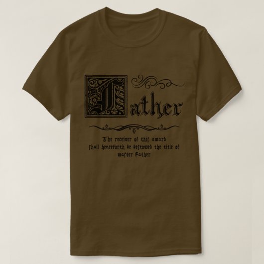 T-shirt Père maître médiéval (Design devant)
