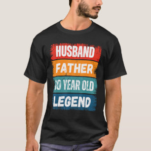 T-shirt Père Mari 80 ans vieille légende Fier papa Retro