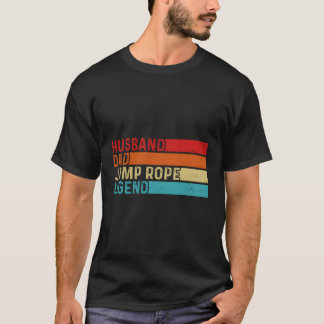 T-shirt Père mari Jump Rope Légende Papa