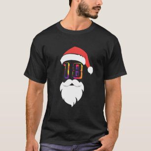 T-shirt Père Noël 18 ans Tie Dye 18e anniversaire Christma