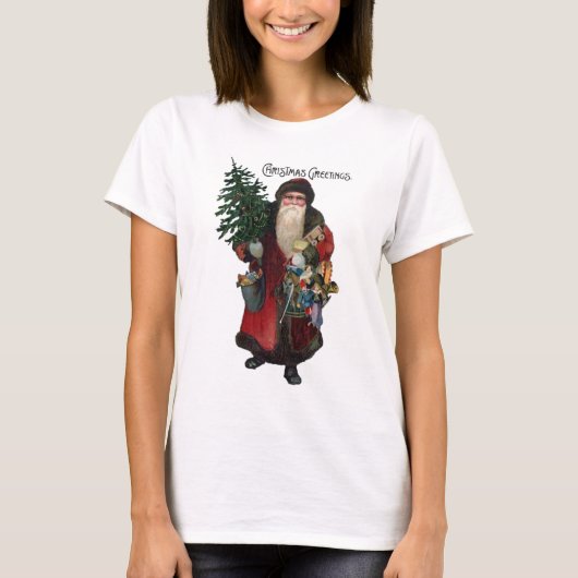 T-shirt Père Noël à l'ancienne (Devant)
