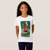 T-Shirt Père Noël à pied (Devant entier)