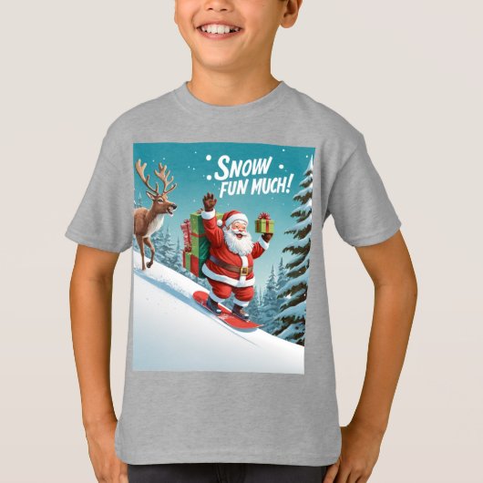 T-shirt Père Noël Adventure (Devant)