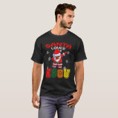 T-shirt Père Noël afro-américain HBCU Noël 2021 (Devant entier)