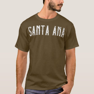 T-shirt Père Noël Ana Vintage vêtement de script blanc