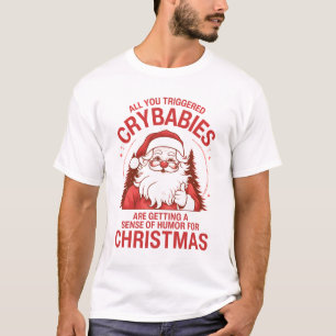 T-shirt Père Noël anti-éveillé de Noël drôle