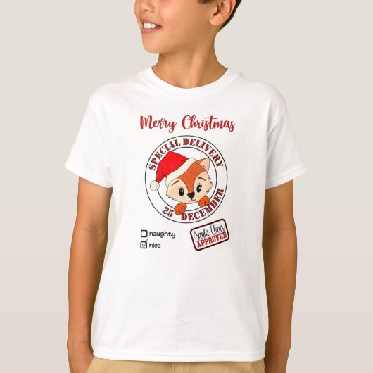 T-shirt *~* Père Noël Approuvé Livraison Spéciale Naughty  (Devant)