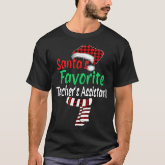 T-shirt Père Noël Assistant de l'enseignant favori Xmas Pè