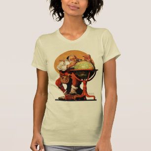 T-shirt Père Noël au globe