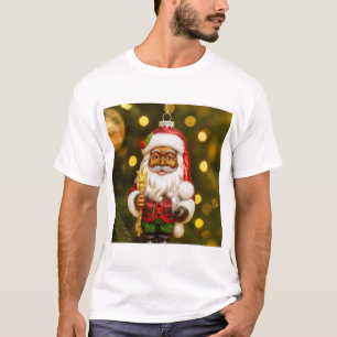 T-shirt Père Noël avec Joie des Fêtes de la Cookie